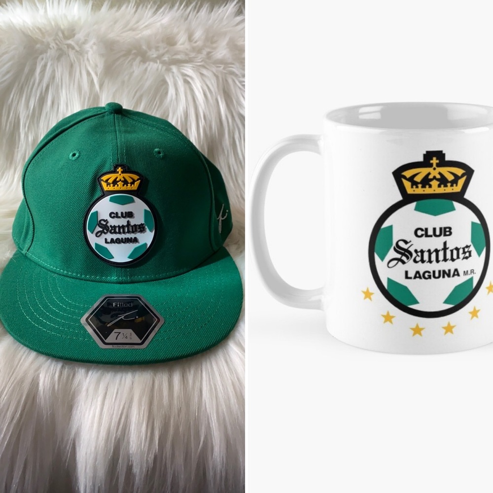 Santos Laguna Liga Mexico Snapback Hat 7 1/2 / Mug